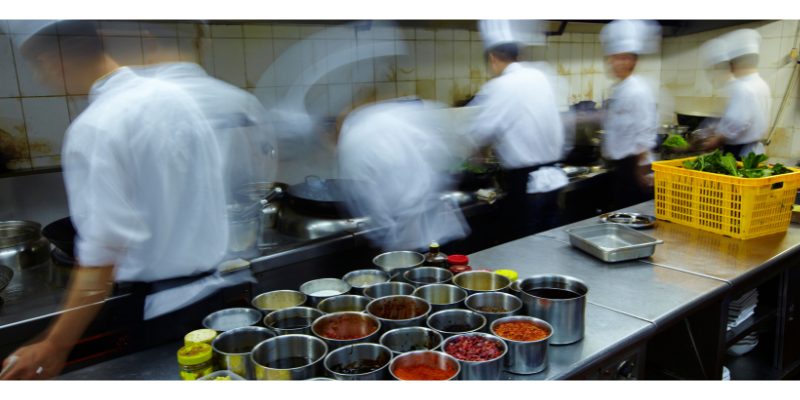 stress inside a restaurant's kitchen 3